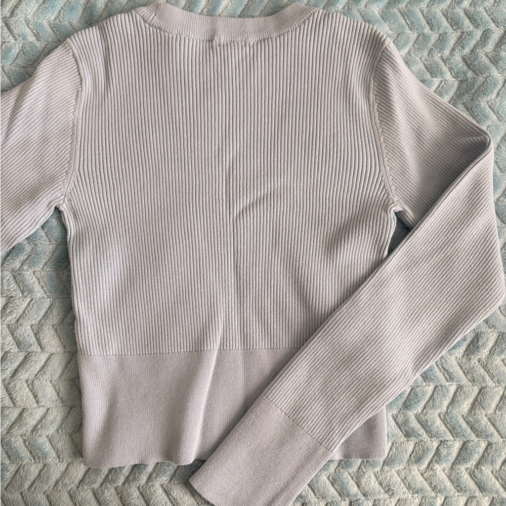 Garage Baby Blue Ribbed Tee - Picture 3 of 3